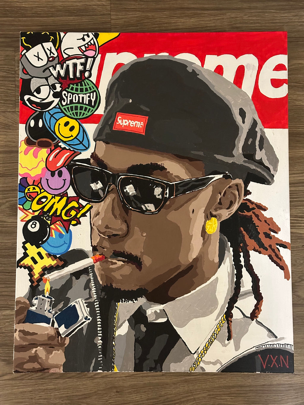 Supreme x VxN Painting