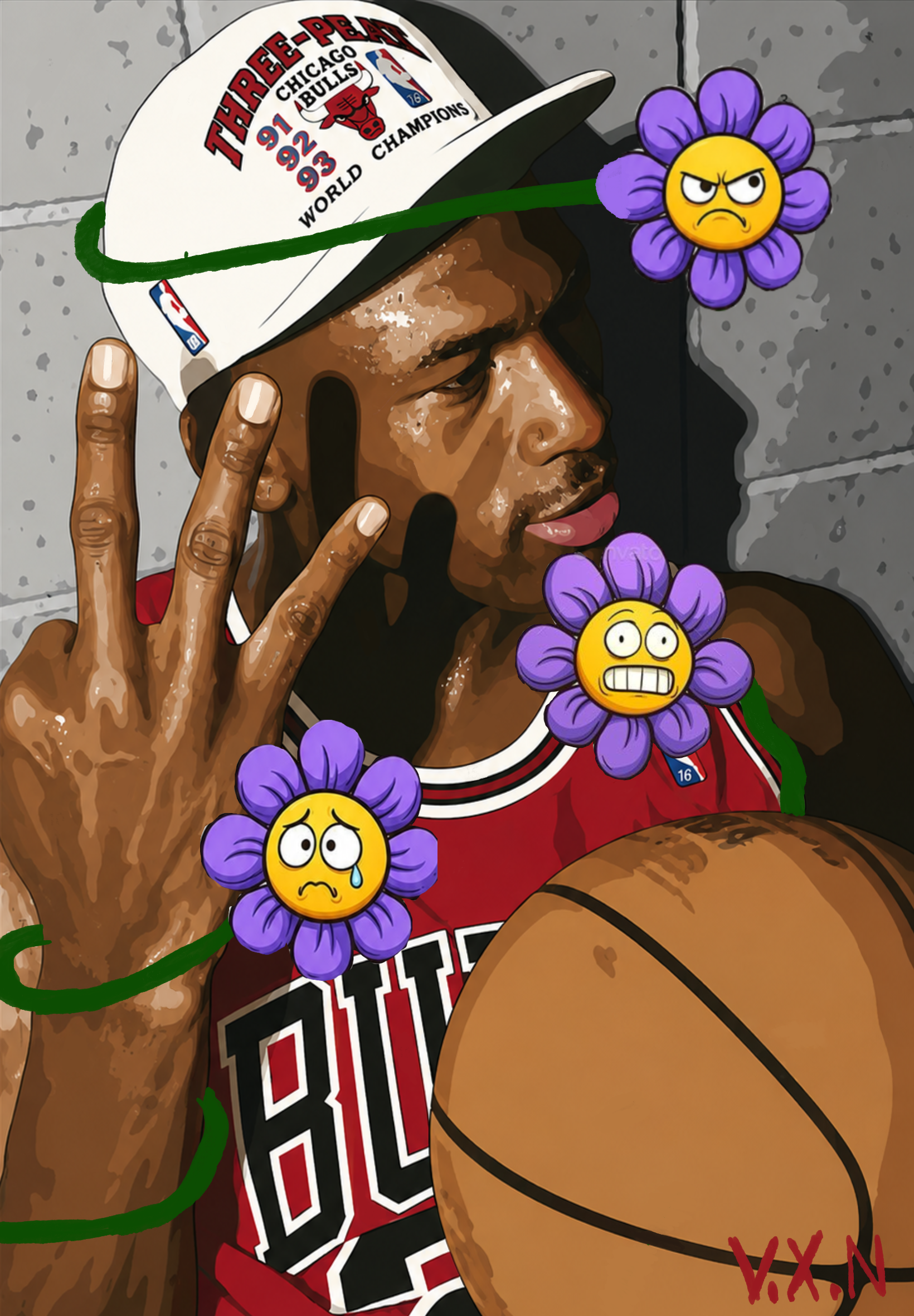 Three-Peat Feelings Print